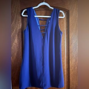 Blue dress can be used as a tunic or dress